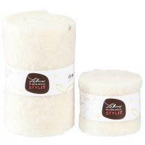 tételeket Filcszalag gyapjúszalag fehér szélesség 7cm/15cm hosszúság 100/100cm 2 db-os szett