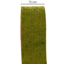 tételeket Filcszalag, kétszínű edényfogó szalag, 100% gyapjú, piros/zöld, 7,5 cm széles, 5 m hosszú