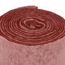 tételeket Filc szalag díszítő szalag rózsaszín bogyós gyapjú filc kéttónusú 15cm 5m