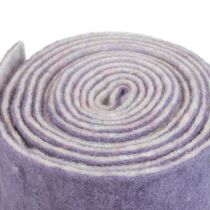 tételeket Filc szalag Franzi gyapjú filc gyapjú szalag lila 2 színű 15cm 4m