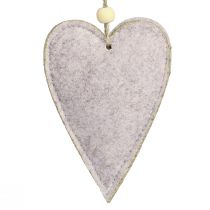 tételeket Filc szívek Karácsonyfadíszek bézs szívek 8,5×12cm 6 db