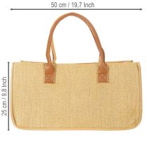 tételeket Filctáska raffia mintával 50cm x 25cm x 25cm