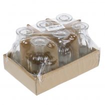 tételeket Palackváza kicsi Ø5,5cm H10,5cm átlátszó 6 db