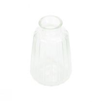 tételeket Dekoratív üvegek gyertyatartó mini vázák üveg H11cm 6db