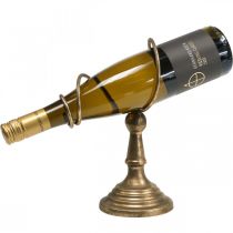 Borosüveg tartó, palacktartó, boros állvány Design Golden H24cm
