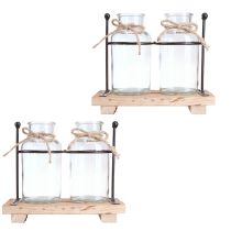 tételeket Palackváza díszüvegek üvegfa 23x12x19,5cm 2db