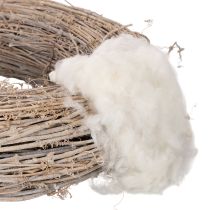 tételeket Laza birkagyapjú, természetes gyapjú, fehér melanzs, sokoldalú, 250g