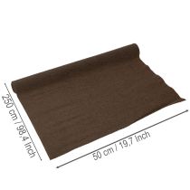 tételeket Virágkötő krepp papír, barna tekercs, 50x250cm, dekoráció