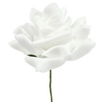 tételeket Hab rózsák fehér Ø10cm 8db