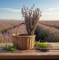 tételeket Szárított levendula, illatos szárított virágok, 35-40 cm, 100 g