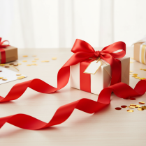 tételeket Curling szalag 50mm 100m piros