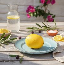 tételeket Mediterrán dekoratív citrom műcitrom Ø6,5cm 9cm