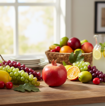 tételeket Műgyümölcs gránátalma műpiros sárga 9×11cm