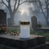 tételeket LED sírlámpa fehér, meleg fehér időzítő elemmel működik Ø6,8 H12,2cm