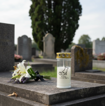 tételeket Grave light dog sírgyertya állatoknak fehér Ø7cm H16,5cm