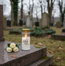 tételeket Grave light dog sírgyertya állatoknak fehér Ø7cm H16,5cm