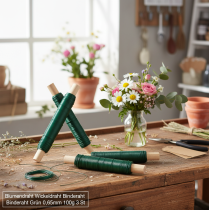 tételeket Virágkötöző drót zöld 0,65 mm 100 g 3 db