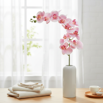 tételeket Orchidea Phalaenopsis mű 9 virág rózsaszín fehér 96cm