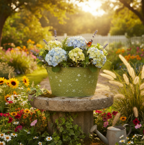 tételeket Fém tál csillagokkal és fülekkel, zöld, Ø20cm, M11.5cm