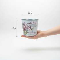 tételeket Fém virágtartó, virágcserép, levendula, Ø21cm M18cm