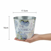tételeket Kis fém virágcserép/ültető hortenziához, Ø17.5cm M16cm