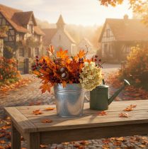 tételeket Fém virágcserép fülekkel, díszvödör, Ø21cm M19.5cm