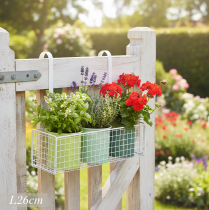 tételeket Függesztett virágcserép, erkélydekoráció, konyhadekoráció, H26cm