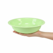 tételeket Dekoratív fémtál zománcozott felülettel, zöld-lime zöld, 25 cm