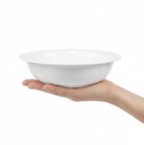 tételeket Fémtál, fehér zománc hatású, Ø29cm, M7.5cm