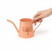 tételeket Fém díszes öntözőkannák, narancssárga pitypang mintával, mécsestartók, 12 cm, 2 darab