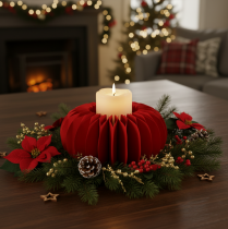 tételeket Papírdekoráció méhsejt papírtök kerek modern asztaldísz 24cm 4db