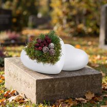 tételeket Styrofoam szív ívelt közepes 11cm 2db