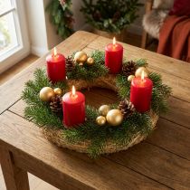 tételeket Szalmakoszorú 25/4cm 10db - natúr koszorú adventi koszorúnak, ajtókoszorúnak, asztaldísznek