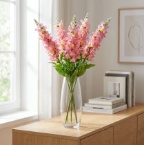 tételeket Snapdragons Silk Flower Artificial Snapdragon Pink Yellow L92cm