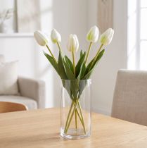 tételeket Dekoratív műtulipán virágok stílusos belsőépítészetbe, 40 cm, 5 darab