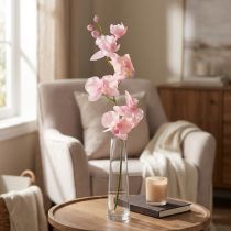 tételeket Orchidea Phalaenopsis mesterséges 6 virág rózsaszín 70cm