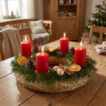 tételeket Szalmakoszorú Ø40cm natúr 5db - Adventi koszorú, ajtókoszorú, húsvéti koszorú kézműveskedéshez