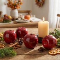 tételeket Díszalma piros, festett Ø8cm 6 db