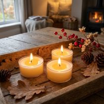 tételeket Pure Nature Lights teamécsesek, 10 órás égési idővel, repceviasz gyertyák, 8 darab