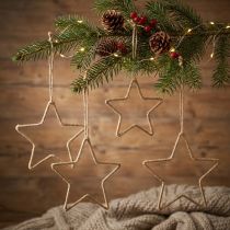tételeket Adventi dekoráció, karácsonyi dekoráció csillag, dekoratív csillagjuta SZ20cm 5 db