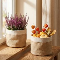tételeket Ültető Juta szövet kosár Utensilo Natural Ø21cm H19cm 3db
