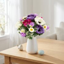 tételeket Művirágcsokor szellőrózsákból, tavaszi dekoráció, sokoldalú, modern dizájnnal, 26 cm