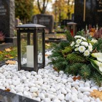 tételeket Deco kavics hálóban fehér 1cm - 2,5cm 1kg