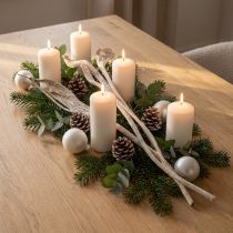 tételeket Natraj Antler Wood Mix White Washed 10 db