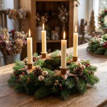 tételeket Gyertyatartó gyertyák Adventi csillag barna Ø9,5cm 4db