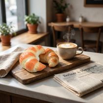 tételeket Megtévesztően realisztikus díszes croissant-ok, műpékáruk 10 cm, 2 darabos ételdekorációs készlet kirakatokba és bemutatótermekbe