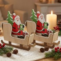 tételeket Deco szán Mikulás karácsonyi szán 10cm 2db