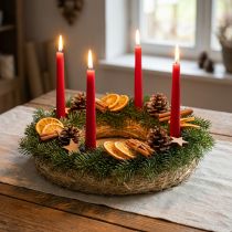 tételeket Szalmakoszorú alap, 35 cm, 2 db-os szett, ajtókoszorú, adventi koszorú