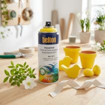 tételeket Belton vízmentes lakk sárga magasfényű spray repce sárga 400ml