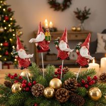 tételeket Karácsonyi gnóm díszdugó gnóm Mikulás 7cm 4 db
